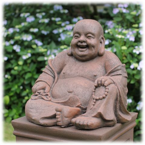 Tuinbeeld Happy Boeddha L rustiek
