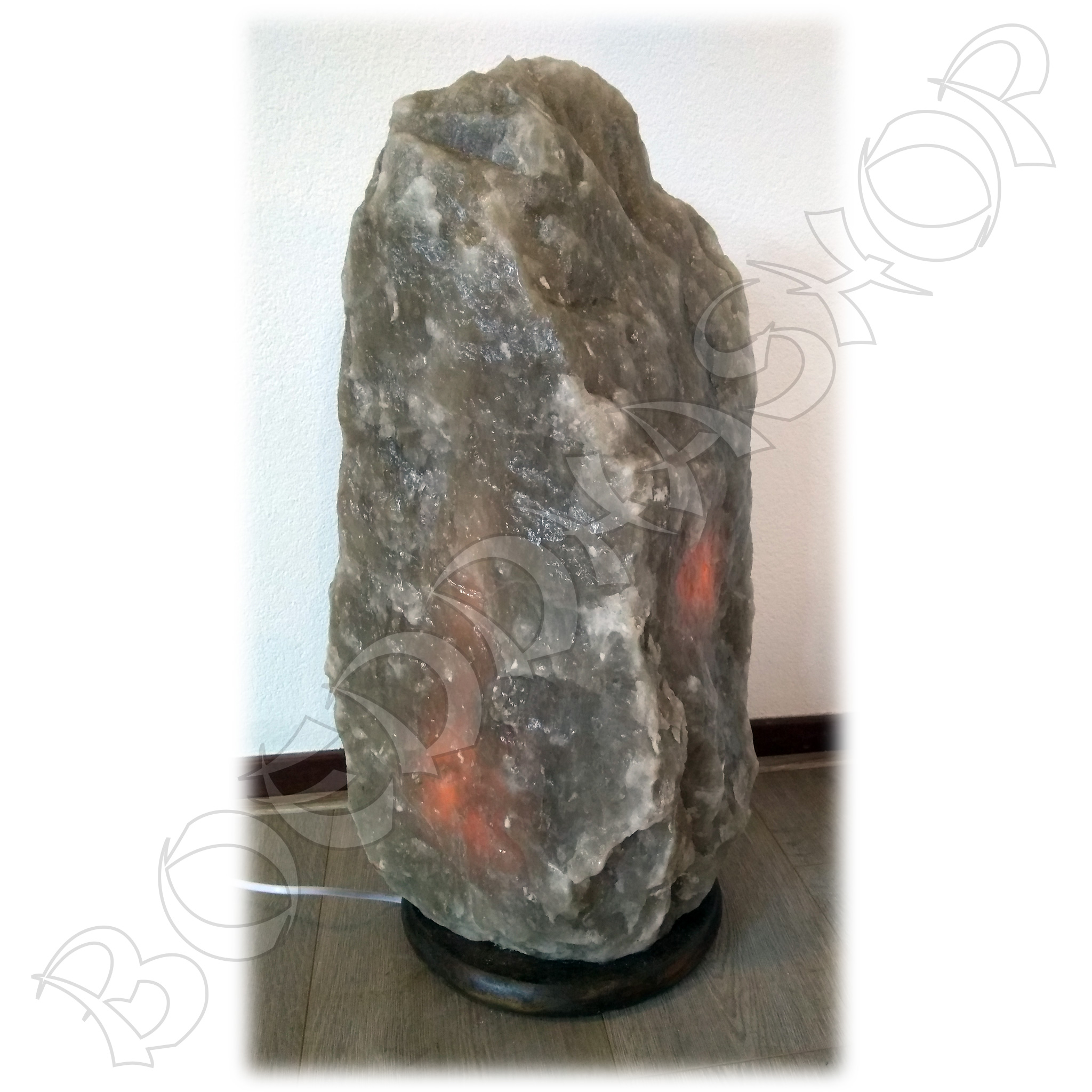 1169_product Zwarte / grijze zoutlamp 44 kg