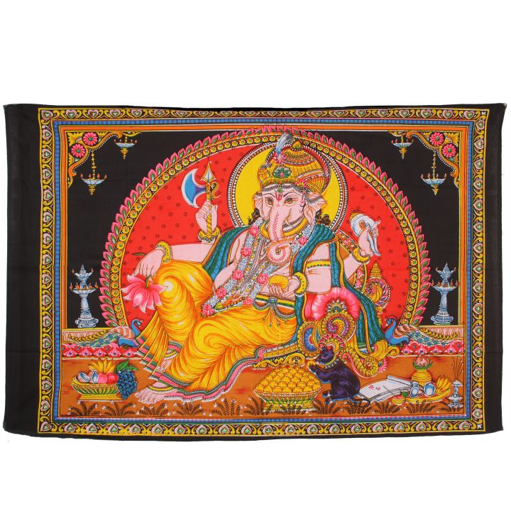 Wanddoek Ganesha horizontaal