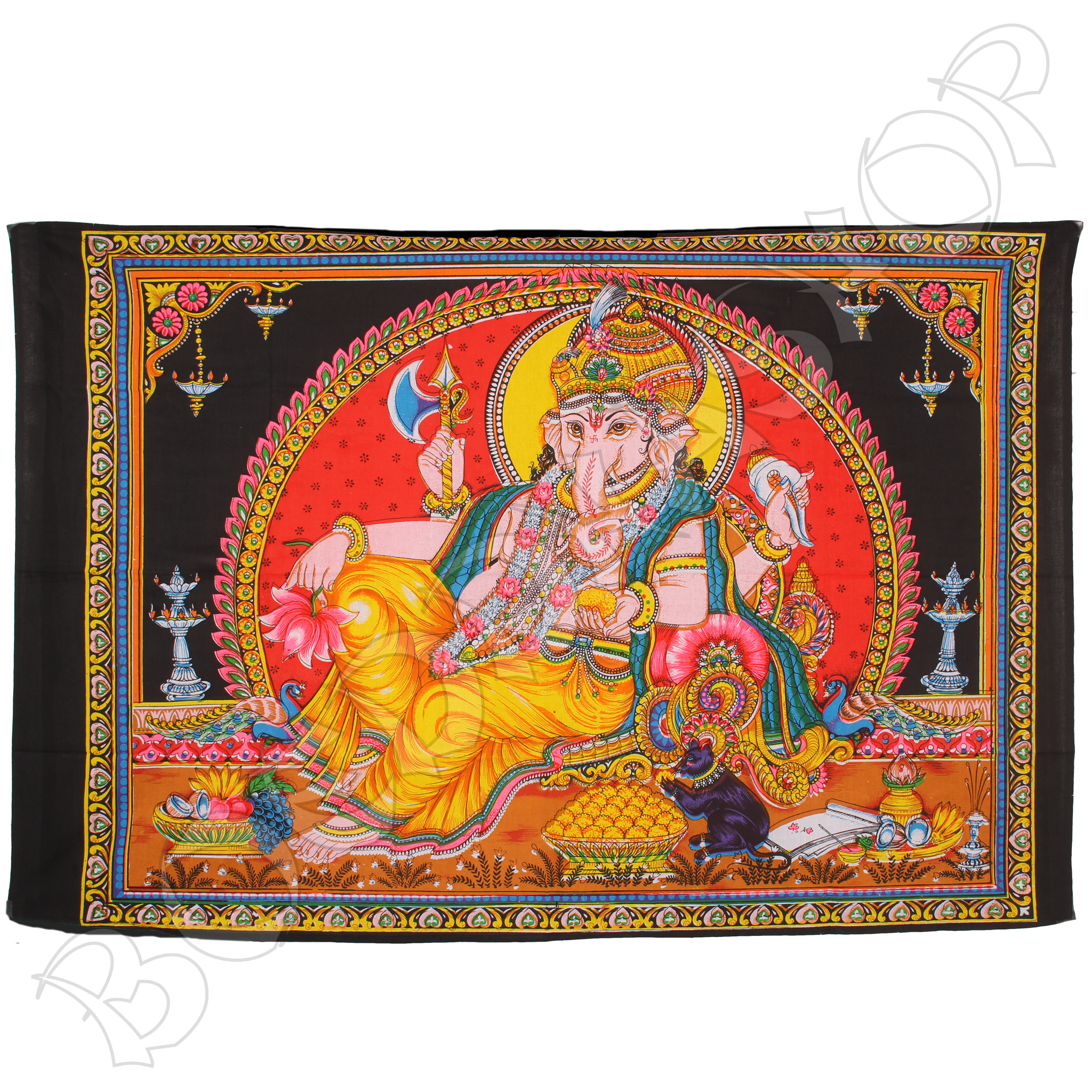 Wanddoek Ganesha horizontaal