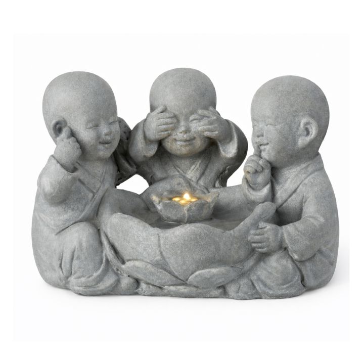 Horen Zien Zwijgen monniken fontein