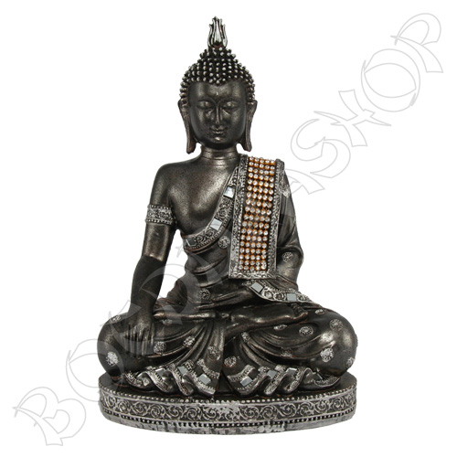 Thaise Boeddha zilver/brons groot