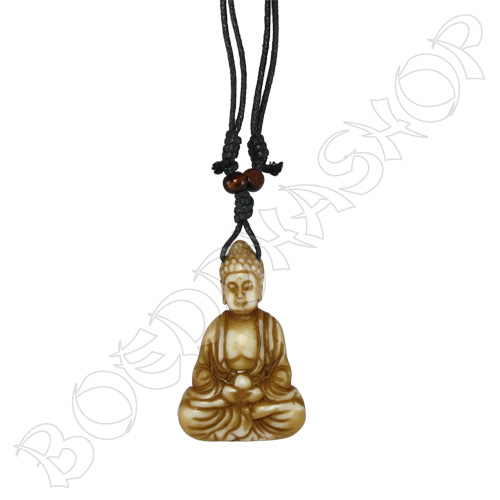 Hanger meditatie Boeddha lichtbruin Hanger meditatie Boeddha lichtbruin