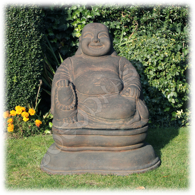 Tuinbeeld Happy Boeddha groot