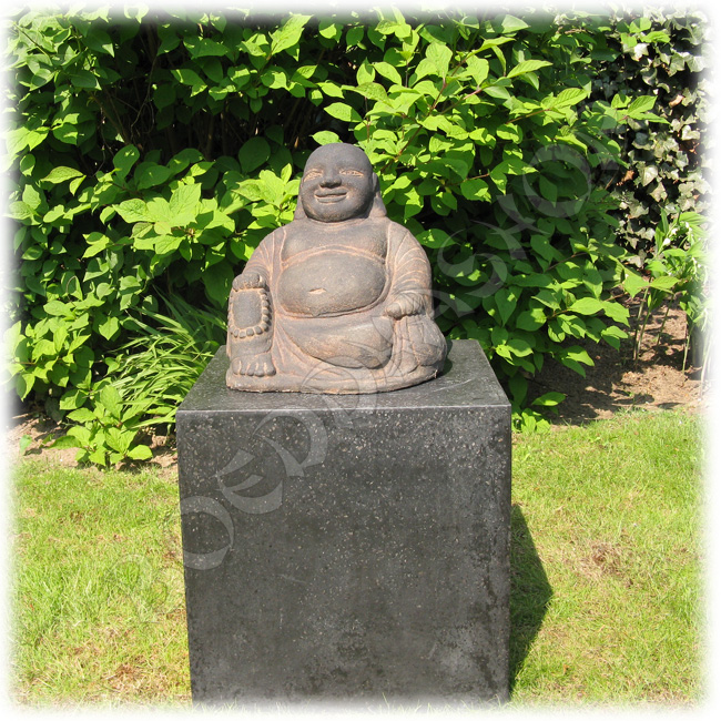 Tuinbeeld Happy Boeddha middel