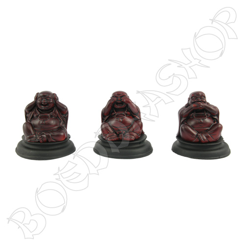 Set horen, zien, zwijgen rood