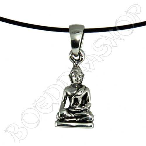 Zilveren Thaise Boeddha ketting