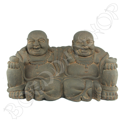 XL vriendschaps Boeddha lavasteen