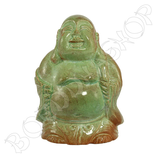 Keramiek Happy Boeddha groen #4