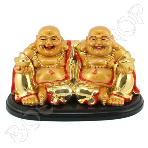 Vriendschaps Boeddha goud groot