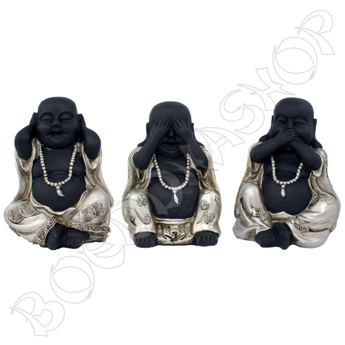 Happy Boeddha HZZ zwart/zilver middel