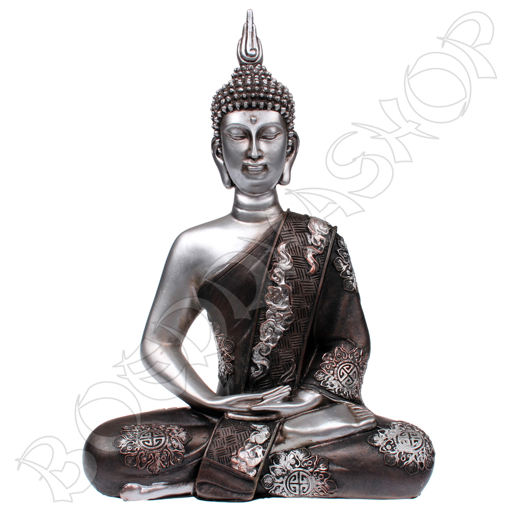 Thaise Boeddha antiek zilver