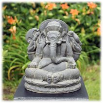 Ganesha tuinbeeld 40cm donker