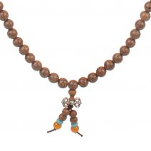 Mala ketting sandalhout naturel