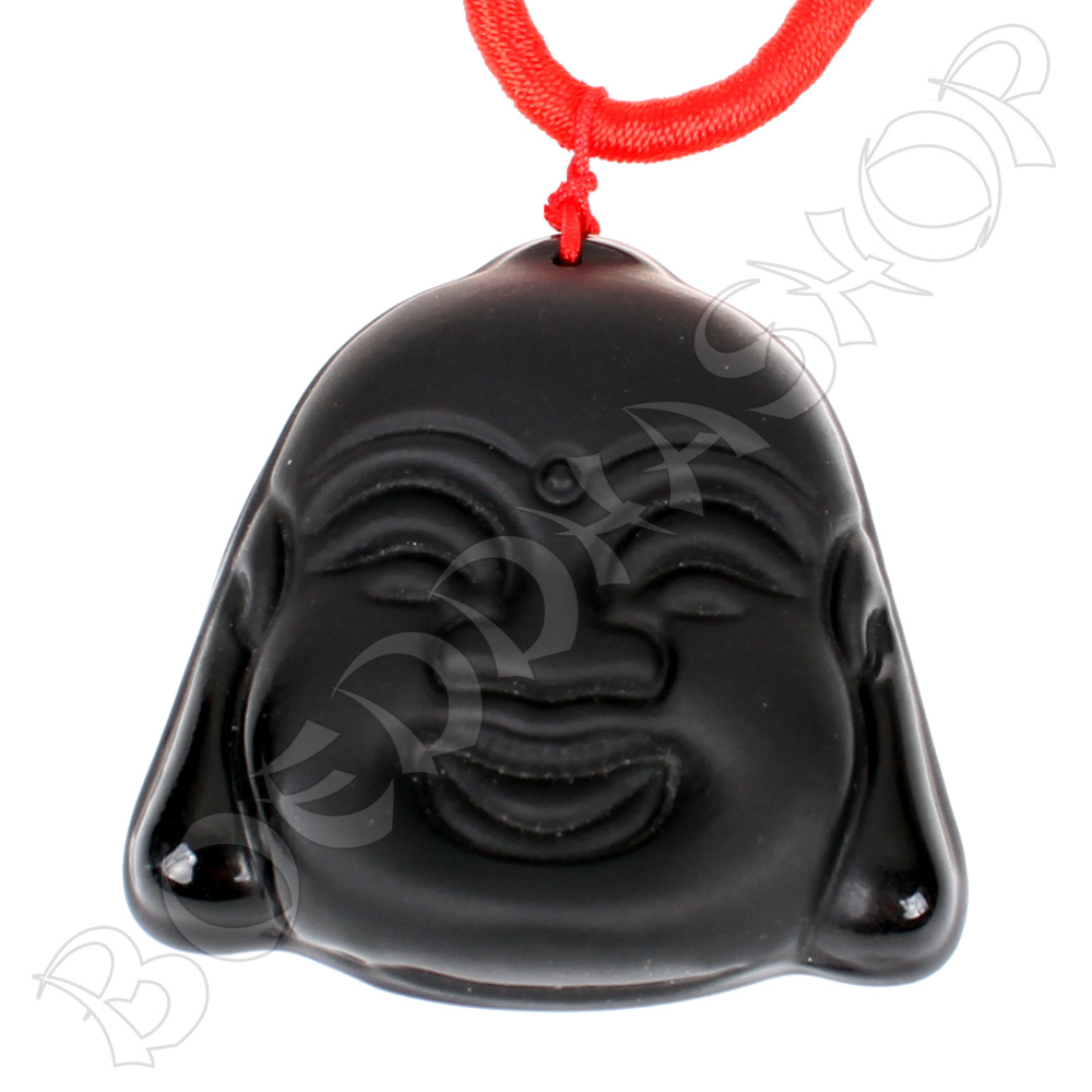 Chinese Boeddha hanger obsidiaan