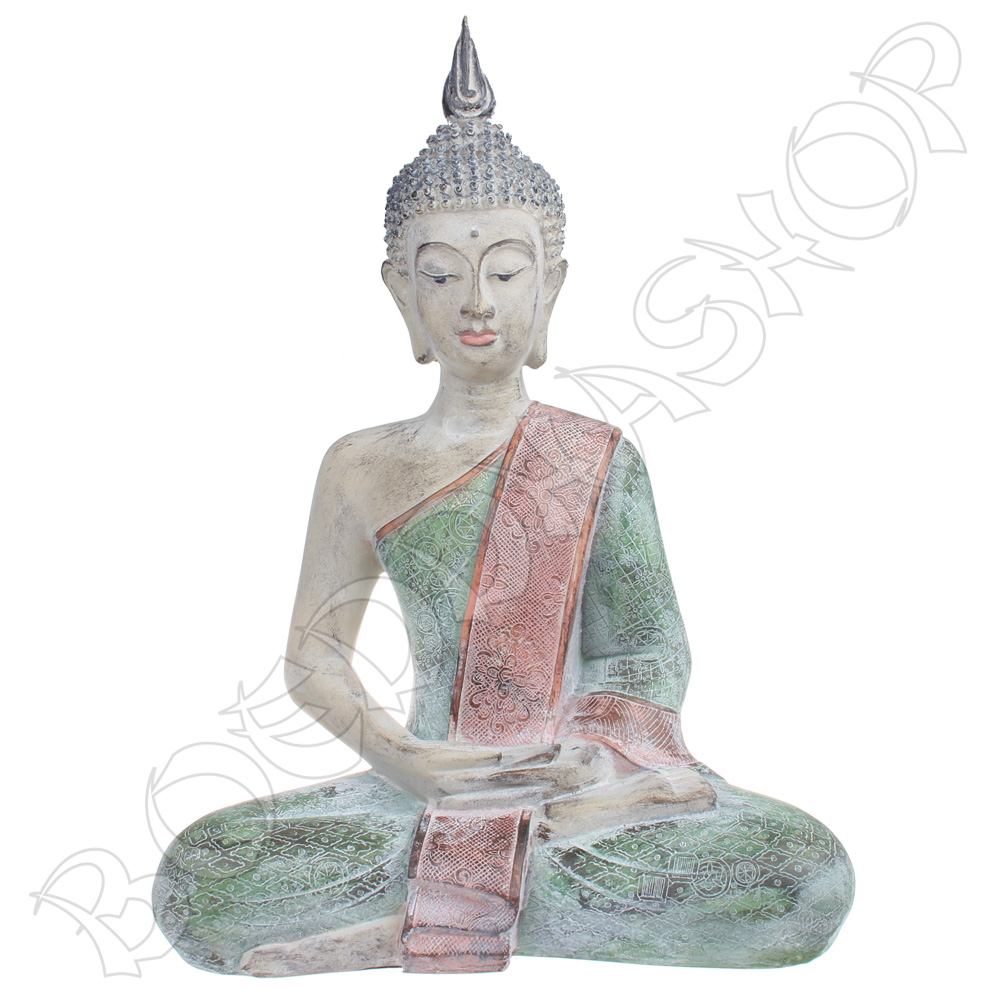 Thaise Boeddha pastel antique L