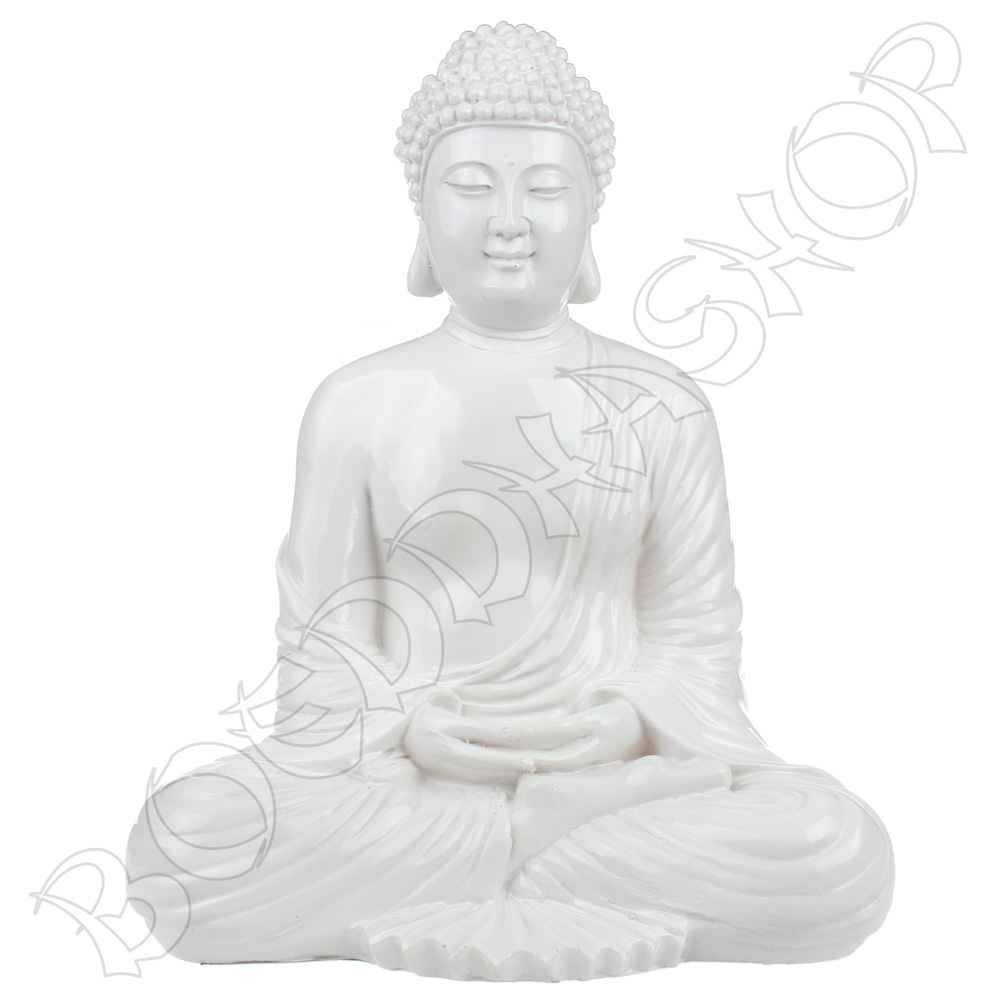 Boeddha meditatie wit