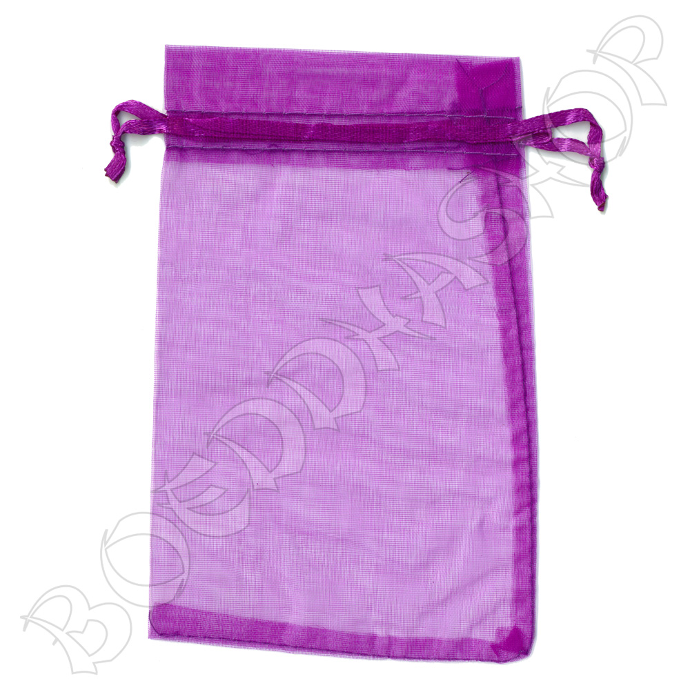 Organza zakjes 10x15 cm paars