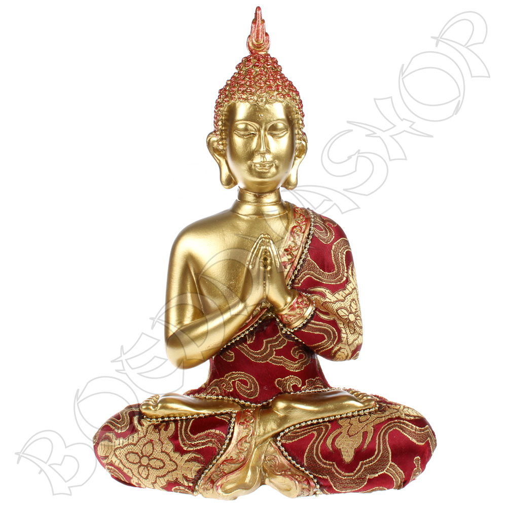 Thaise namaskara Boeddha met luxe gewaad