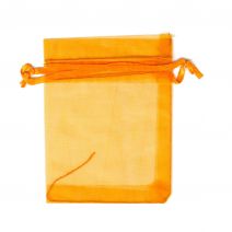 Organza zakjes 7x9 cm oranje Organza zakjes 7x9 cm oranje