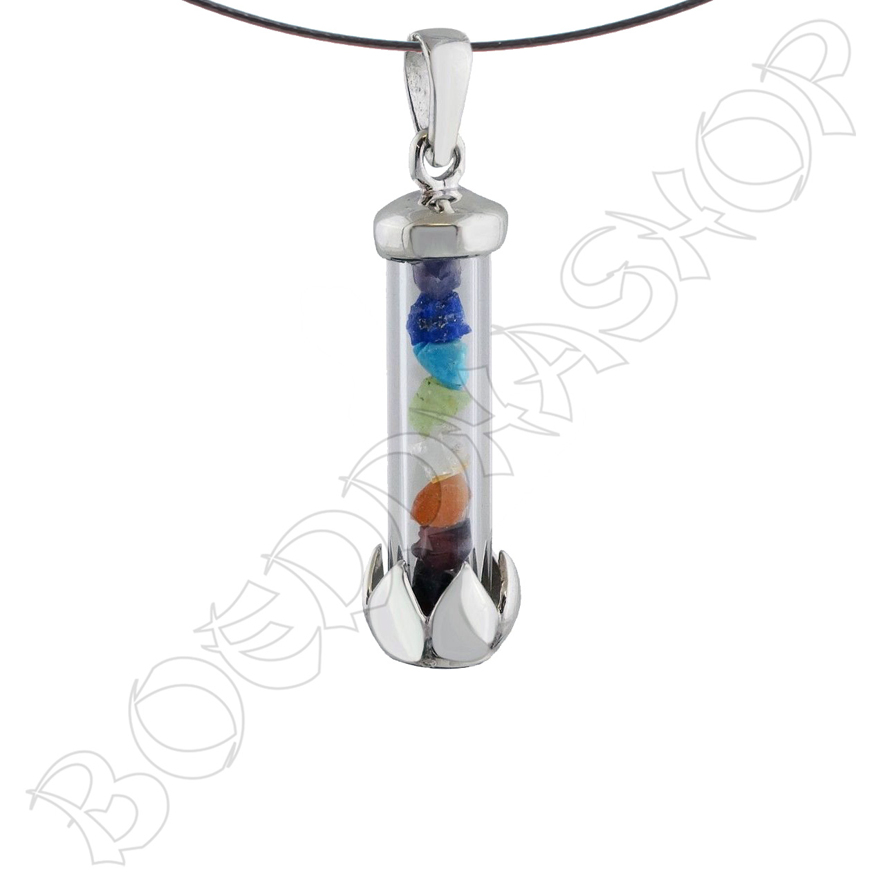 Lotus chakra ketting 925 zilver en edelstenen