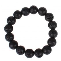 Mala armband lavasteen